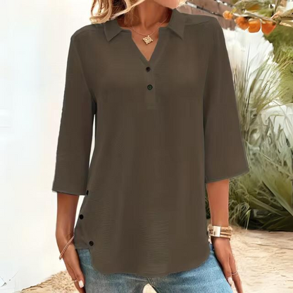 Sigrid - Casual Sheer blouse