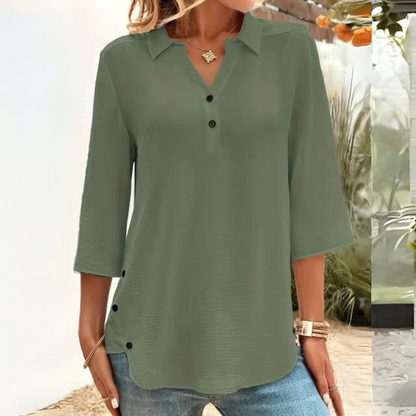 Sigrid - Casual Sheer blouse