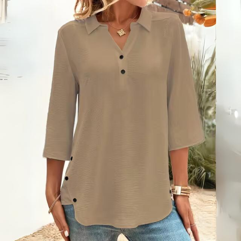 Sigrid - Casual Sheer blouse