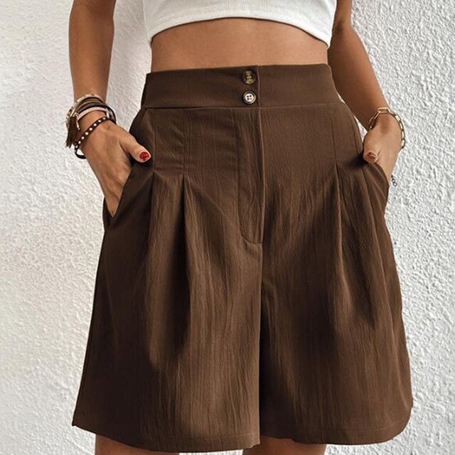 Sarina - Korte broek met dubbele knopen
