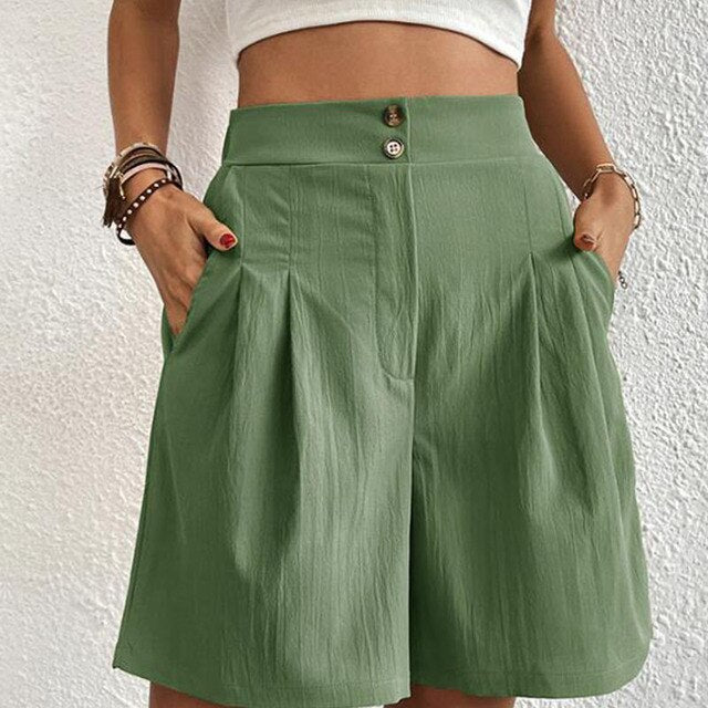Sarina - Korte broek met dubbele knopen
