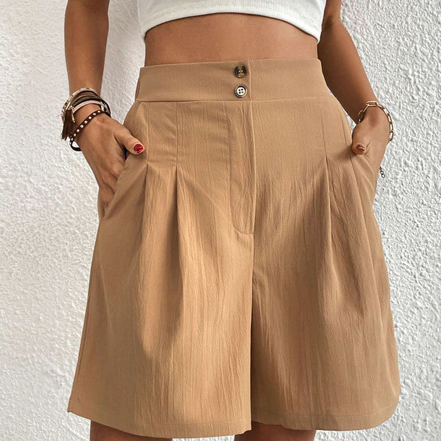 Sarina - Korte broek met dubbele knopen