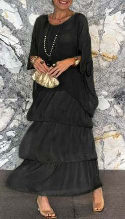 Sithi Elegante Vhals maxi jurk