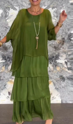 Sithi Elegante Vhals maxi jurk