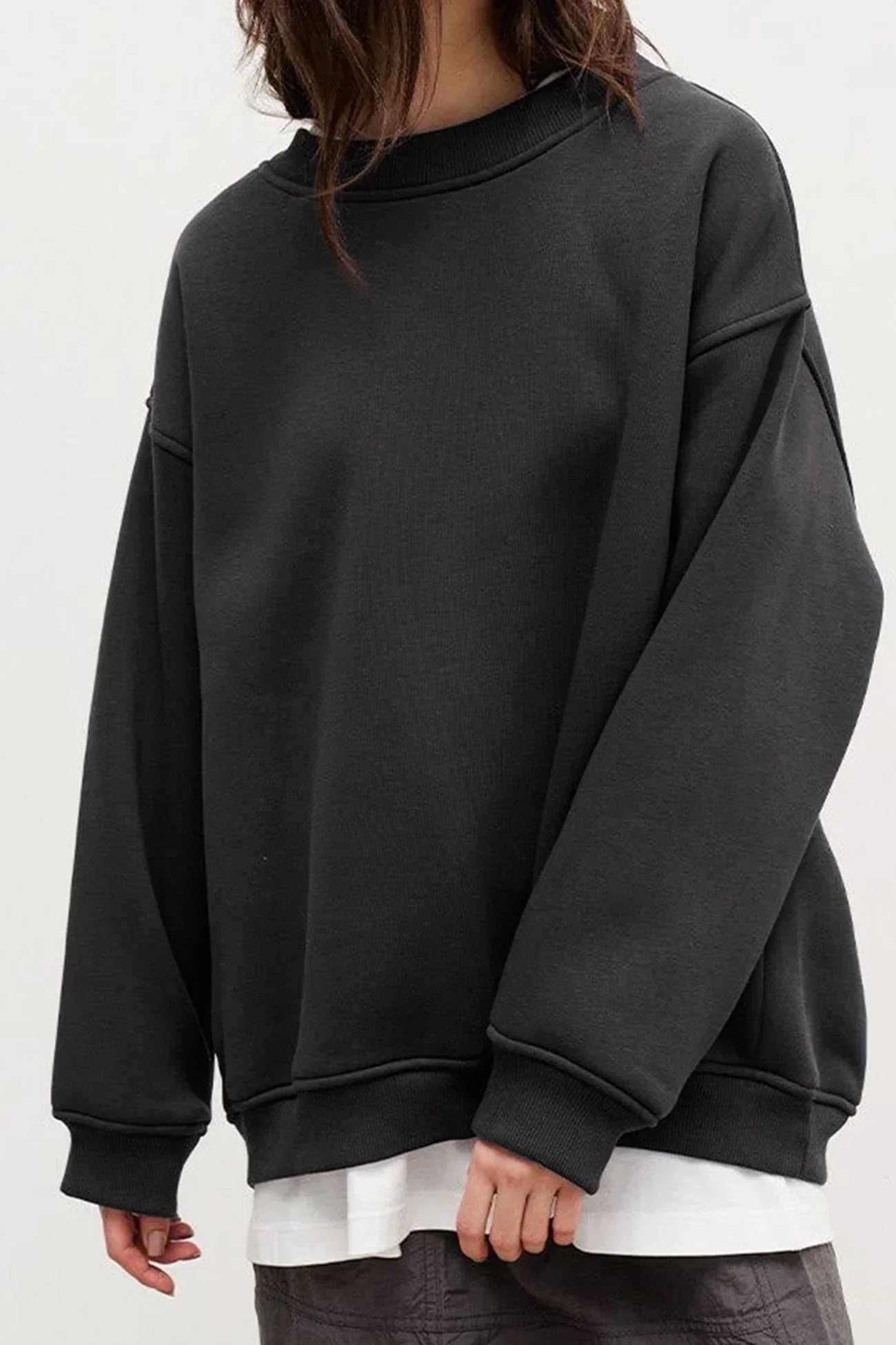 Crew Neck Oversized Sweatshirt