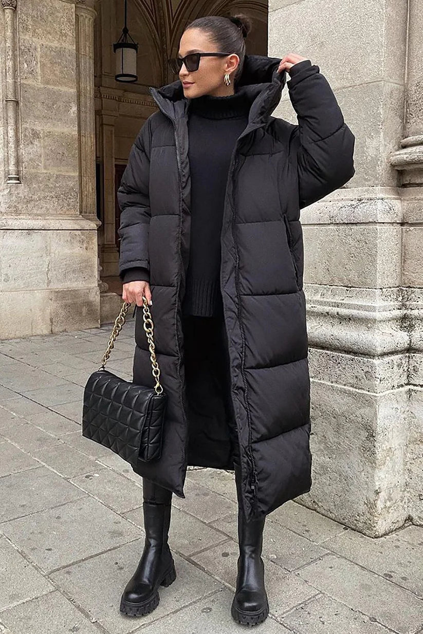 Sophie - lange puffer winterjas