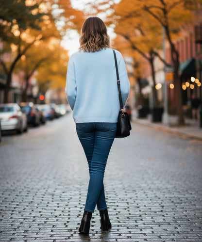 Mia | Dames trui met lange mouwen – Eenvoudig, chic en comfortabel