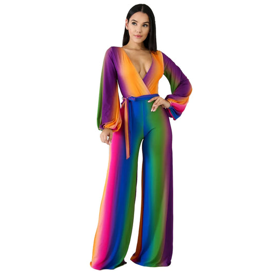 Sylia Patchwork zijden jurk met lange mouwen, geknoopt in de taille, ohalslijn