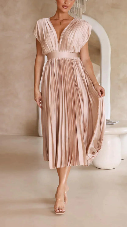 Alexandra Elegante sexy geplooide jurk