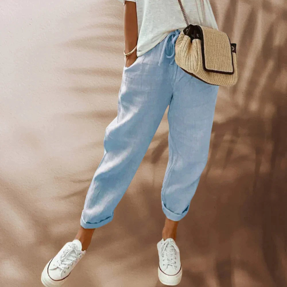 Broek met koord voor dames