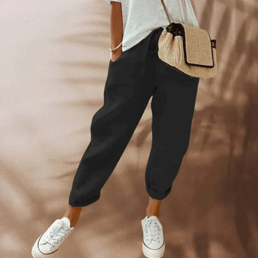 Broek met trekkoord voor dames