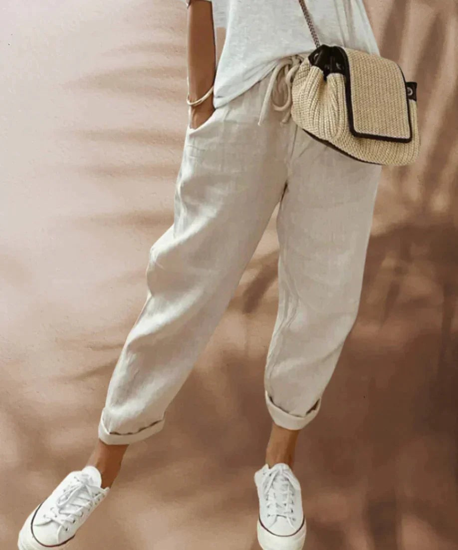Broek met koord voor dames