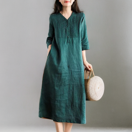 Tweelingen Losse casual jurk met een vintage uitstraling