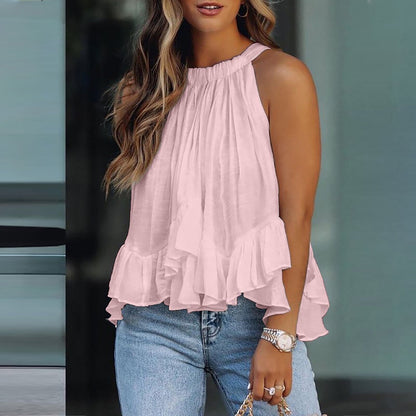 Elegante top met volants voor dames