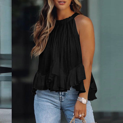 Elegante top met volants voor dames
