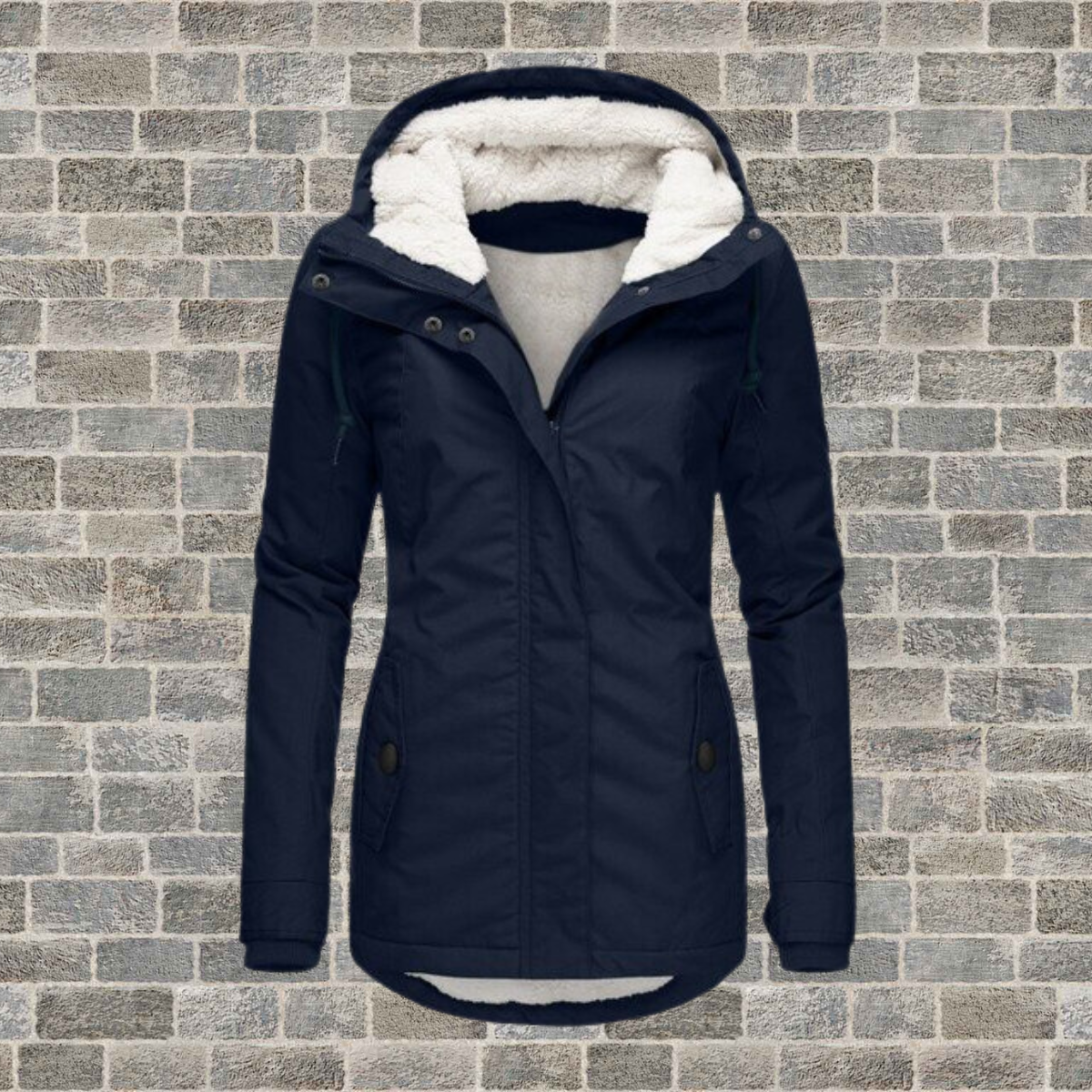 Sharon | Warme katoenen sherpa hoodie voor dames