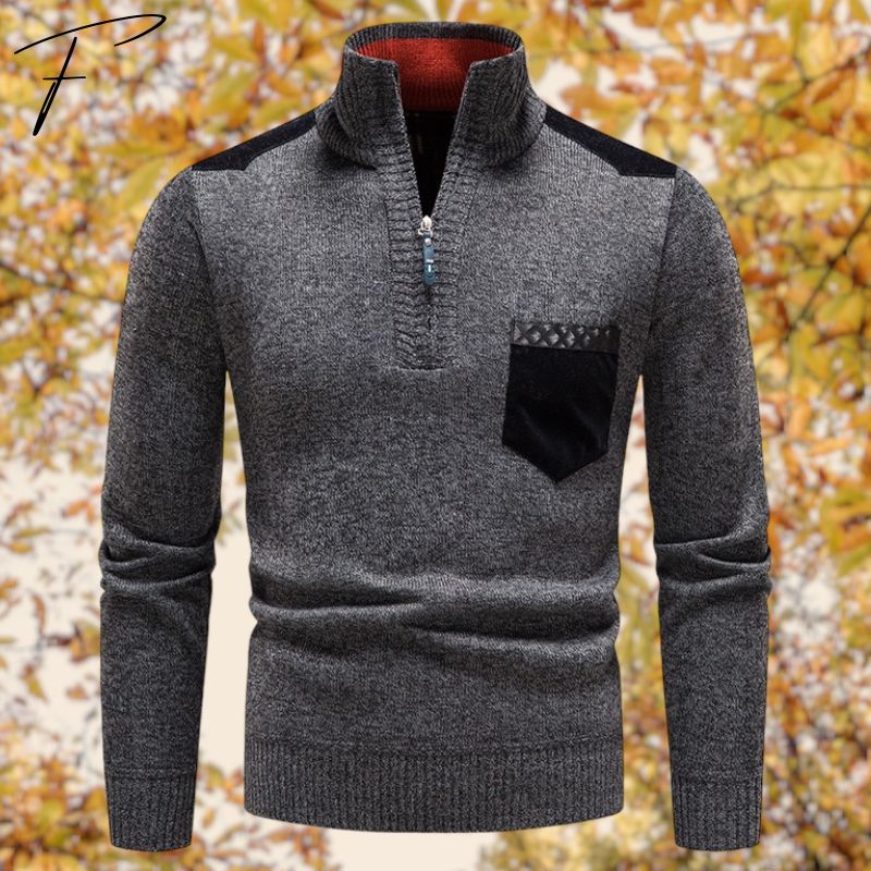 Xandro Pullover | Heren Pullover met Ritssluiting