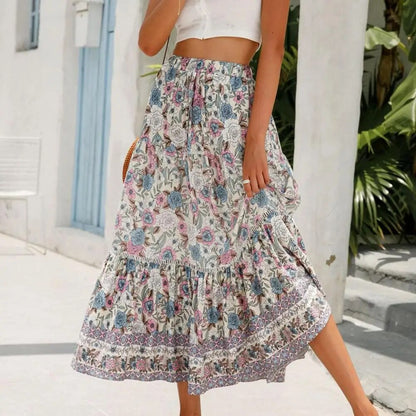 Victoria - Elegante Maxi Rok met Kanten Details