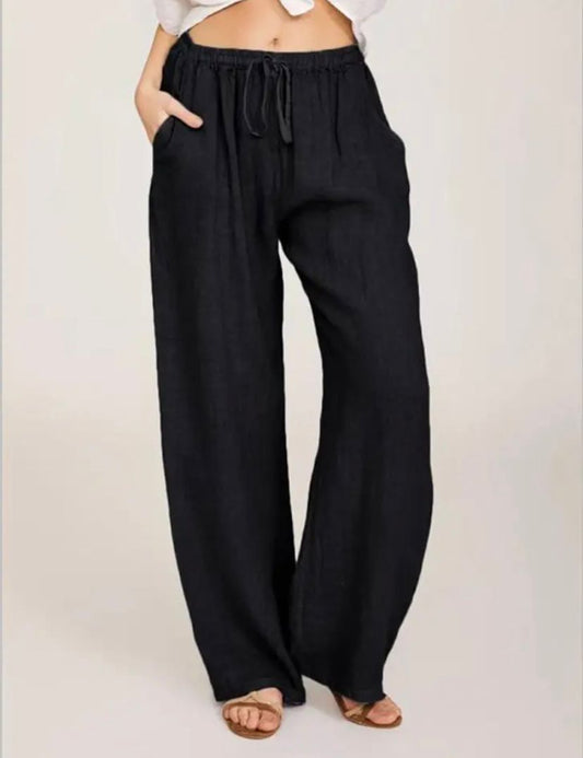 Mila | Luchtige Linnen Broek | Casual & Comfortabel | Hoge Taille