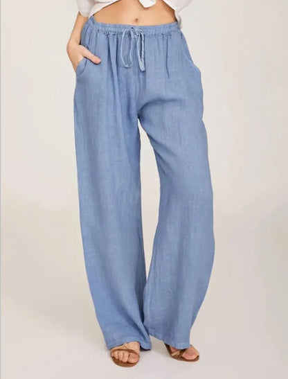 Mila | Luchtige Linnen Broek | Casual & Comfortabel | Hoge Taille
