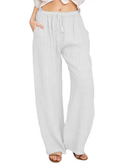 Mila | Luchtige Linnen Broek | Casual & Comfortabel | Hoge Taille