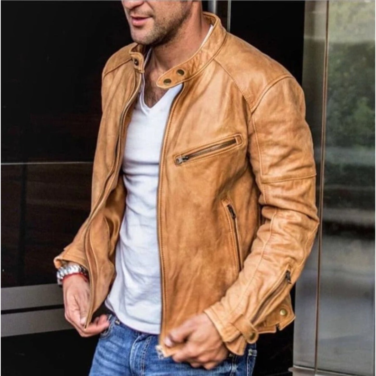 Erick Jacket | Men's Leather Motorcycle Jacket