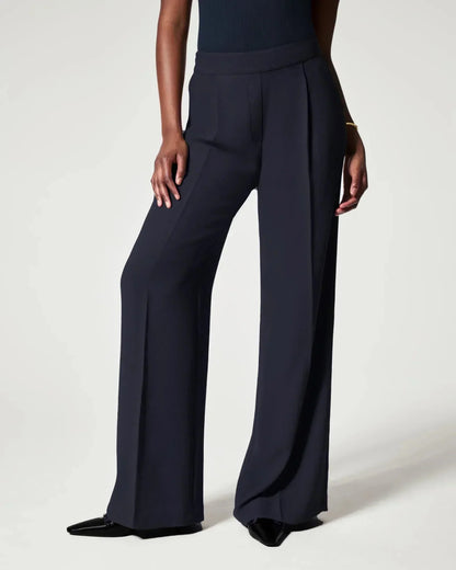 Wijde geplooide broek voor dames