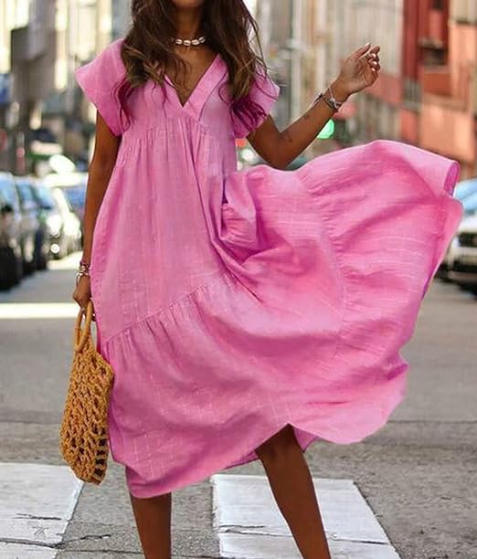 Winona Losse elegante jurk voor verschillende gelegenheden