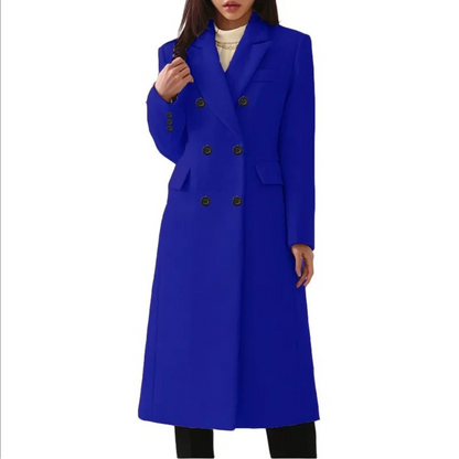 Romelia Coat | Women's Wool Coat with Double Button Closure