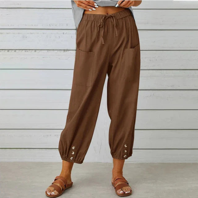 Yara | Relaxed Fit Broek | Comfort & Stijl | Trendy Details