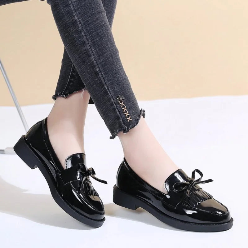 Uzeta Shoes | Women's Tassel Leather Shoes