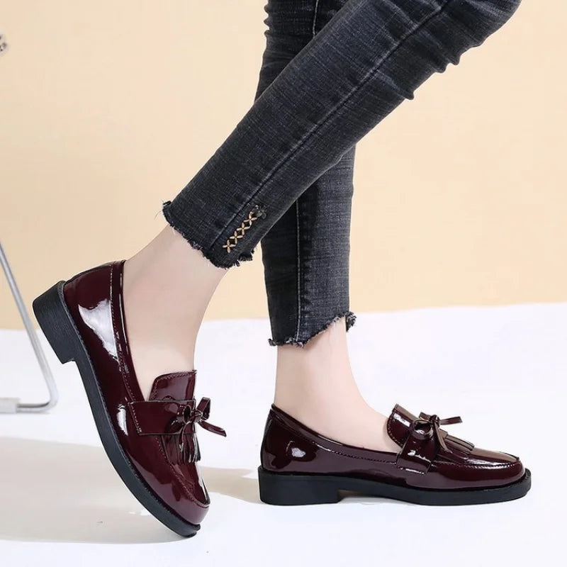 Uzeta Shoes | Women's Tassel Leather Shoes