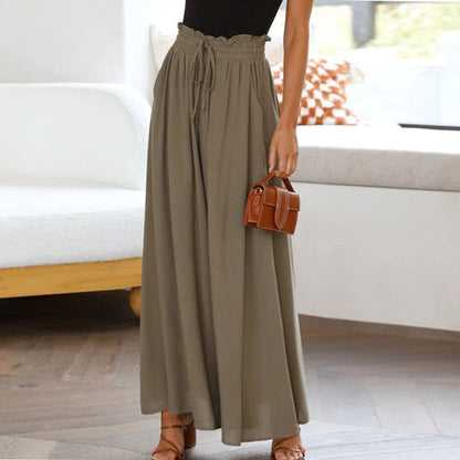 Perla - Slim-fit broek, effen