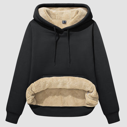 Nadine - Sherpa hoody met fleece voering en zak