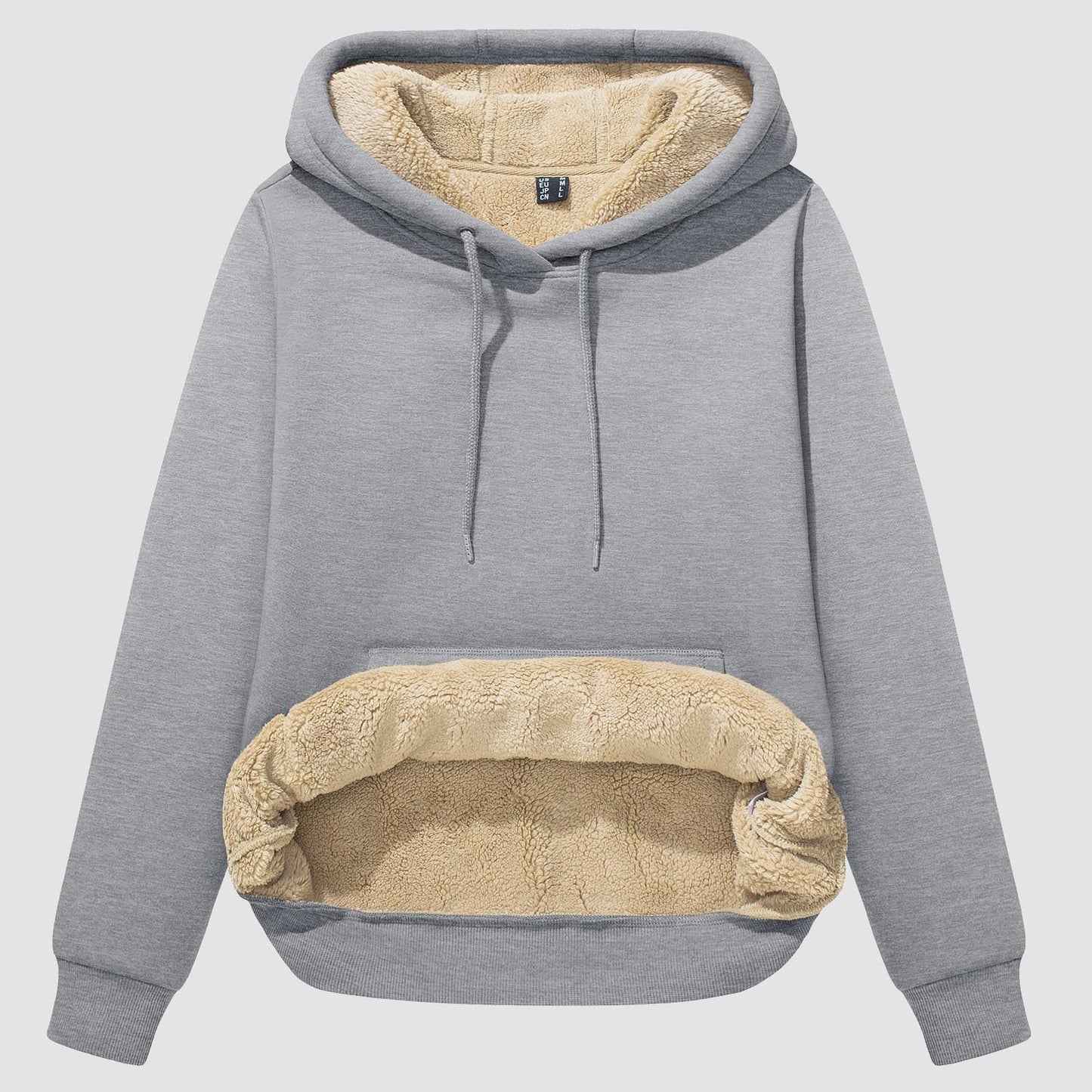 Nadine - Sherpa hoody met fleece voering en zak