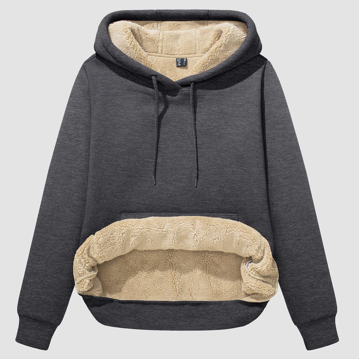 Nadine - Sherpa hoody met fleece voering en zak