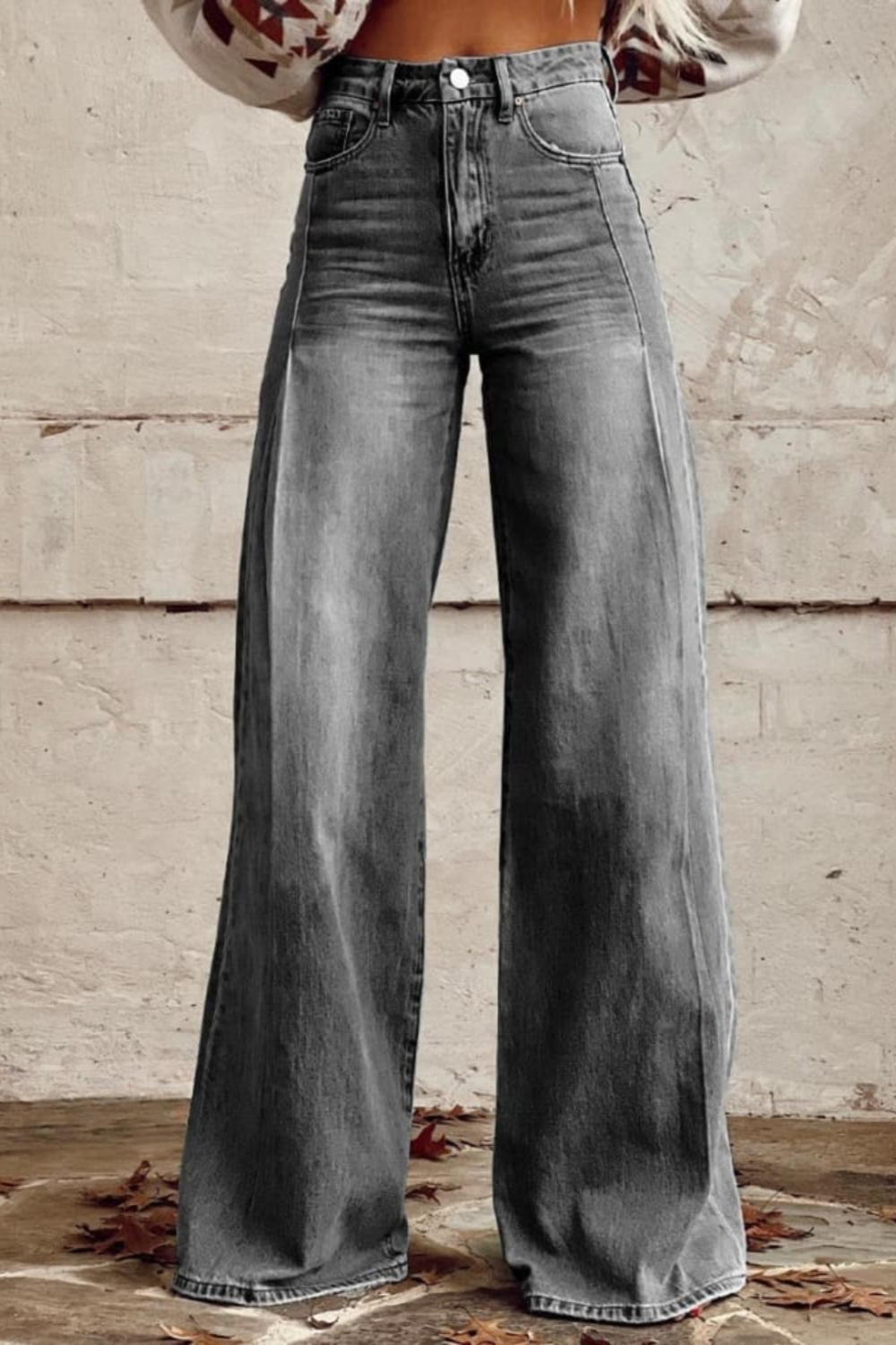 Vintage boho damesbroek van stof