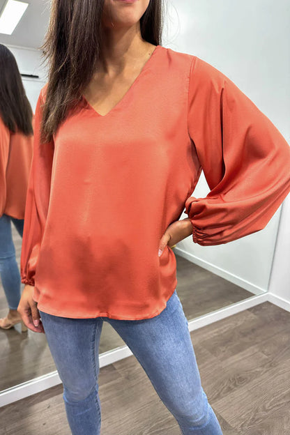 Yvonne | Blouse met V-hals