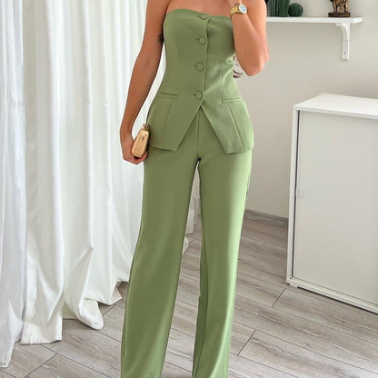 Myrthe - Comfy Mouwloze Top & Broek Set