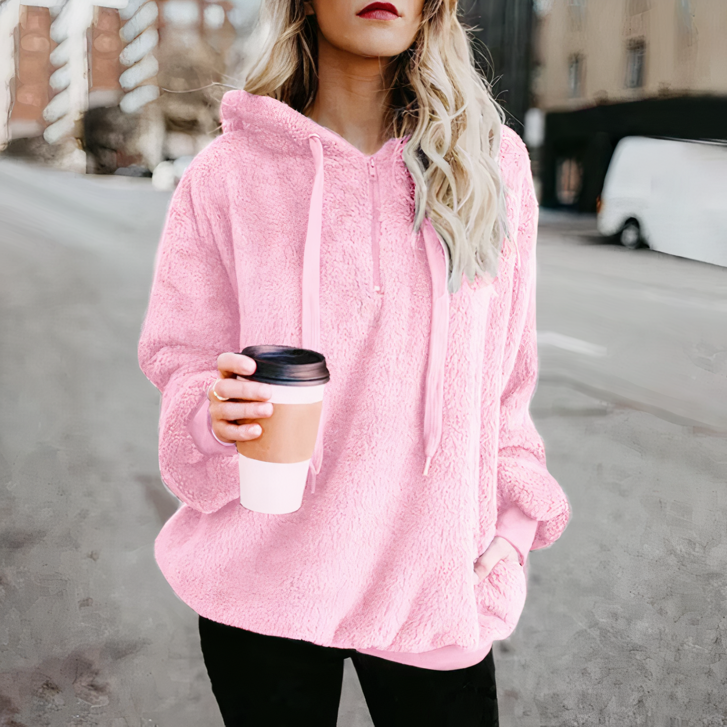 Sharon | Warmer pluche hoodie