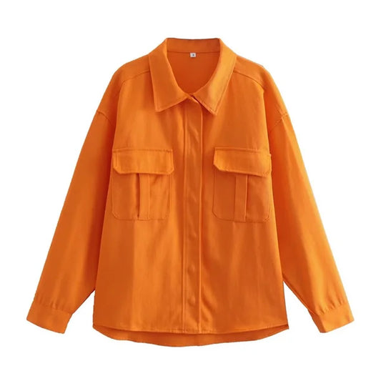 Aliyah vintage oranje streetwear zomerjas