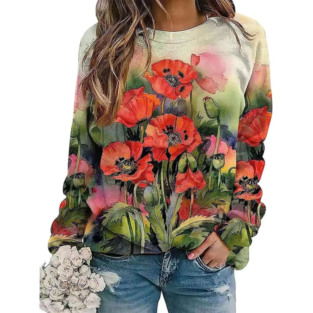 Zephyrine - Casual Bloemen Lange Mouw