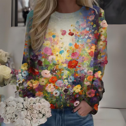 Zephyrine - Casual Bloemen Lange Mouw