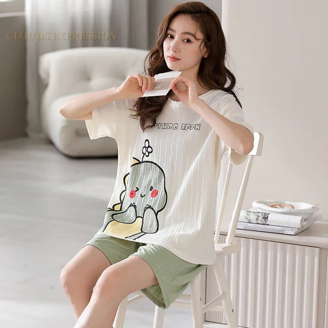 Cartoon Kat pyjamaset