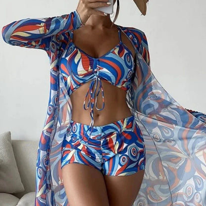 Olivia® | 3 in 1 bikinitop + broek + kimono