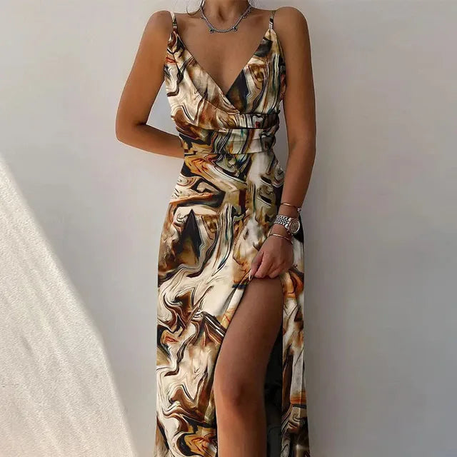 A-lijn Jurk - Effen - Chiffon - Perfect voor de Zomer