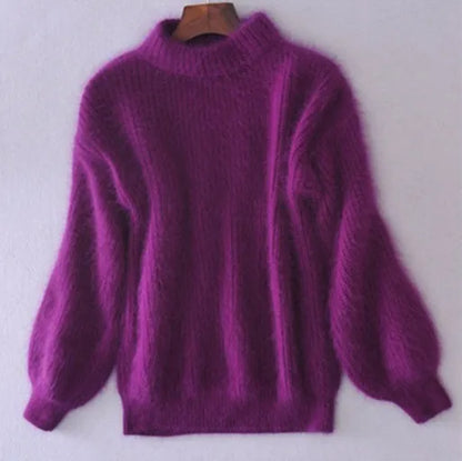 Brenda| pullover in vintage-angora stijl