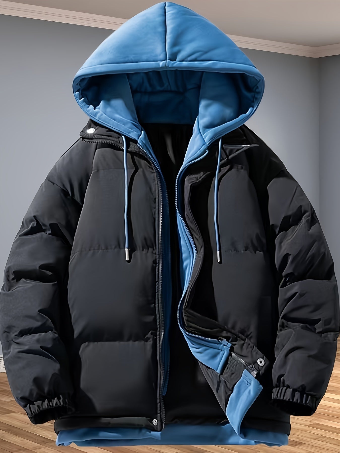 Warme Verdikte Mid-Length Zip Winterjas Voor Mannen | Perfect voor Buitenactiviteiten