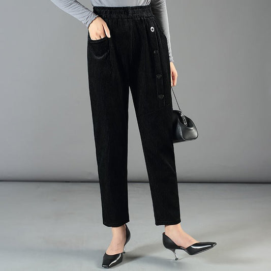 Leslie - Broek met veloursvoering