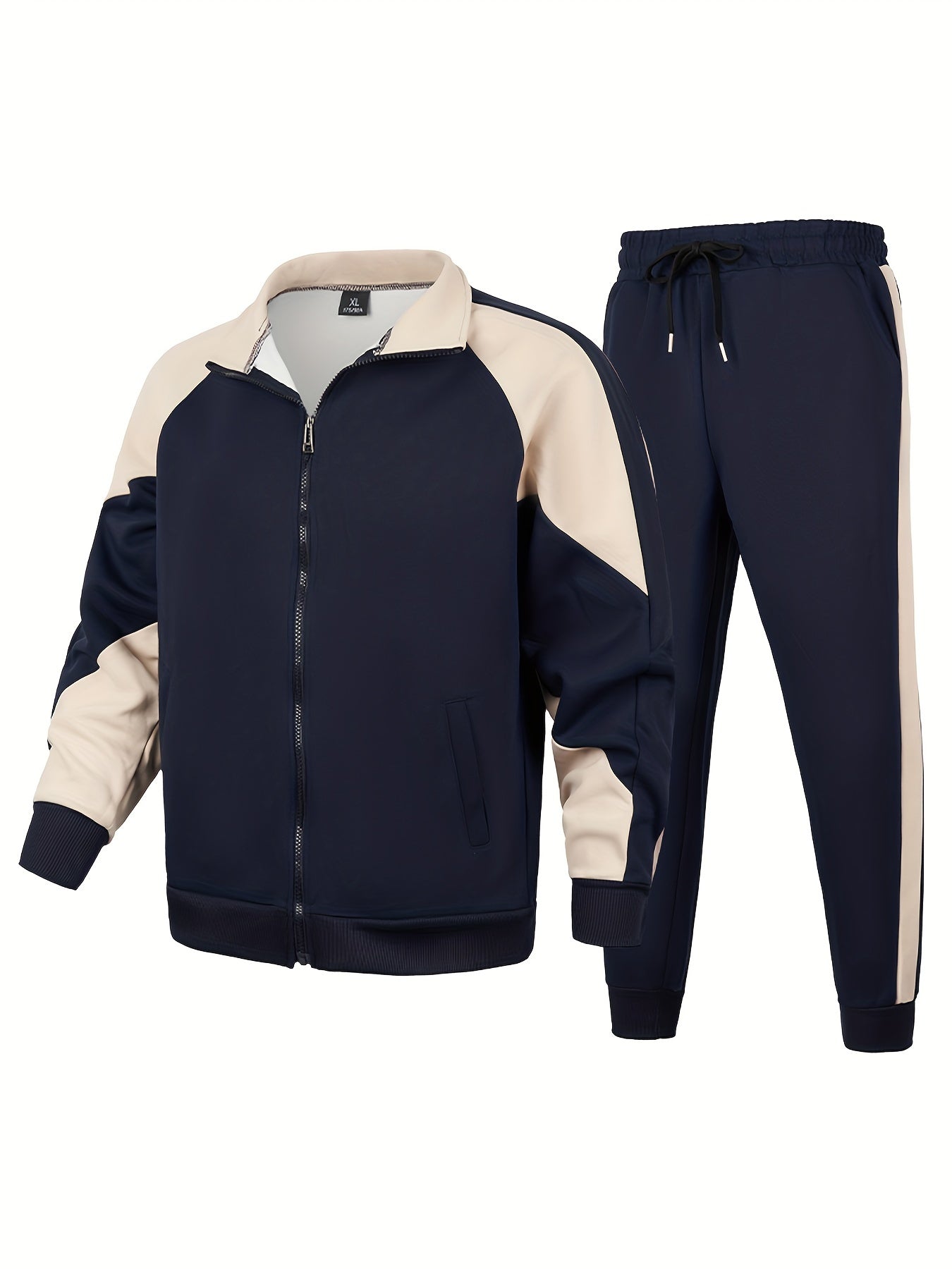 Casual trainingspak met lange mouwen en lange broek voor heren | Perfect voor casual dagen